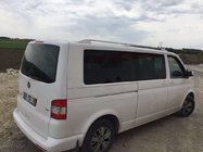 Volkswagen T5 Multivan 2003–2010 Střešní ližiny Skyport (bílé) fotografie 5