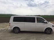 Volkswagen T5 Multivan 2003–2010 Střešní ližiny Skyport (bílé) fotografie 9