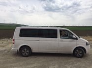 Volkswagen T5 Multivan 2003–2010 Střešní ližiny Skyport (bílé) fotografie 10