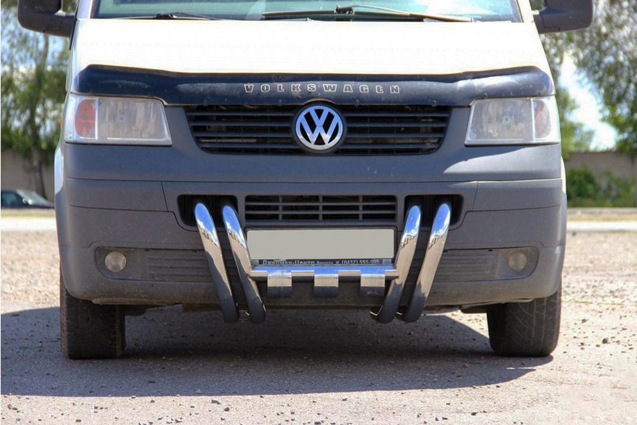 Volkswagen T5 Transporter 2003–2010 Bullbar ST006-15 Nozdry (nerez) Image