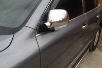 Volkswagen Touareg 2002–2010 Chromové kryty zrcátek 2003-2007 (2 ks, nerez) OmsaLine – italská nerezová ocel fotografie 1