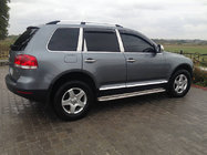 Volkswagen Touareg 2002–2010 Střešní ližiny chrom (plastové patky) Kovová patka fotografie 3