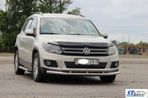 Volkswagen Tiguan 2007–2016 Přední ochranný rám ST016 (nerez) fotografie 2