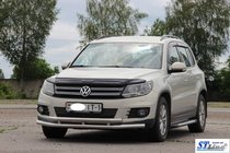Volkswagen Tiguan 2007–2016 Přední ochranný rám ST016 (nerez) fotografie 3