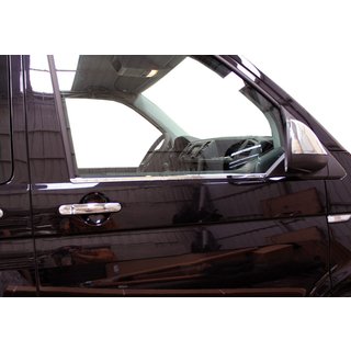 Ozdobné lišty oken (2 ks, nerez) Volkswagen T6 2015–2024 fotografie 3