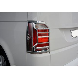 Rámečky zadních světel OmsaLine (2 ks, ABS chrom) Volkswagen T6 2015–2024
