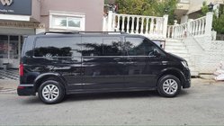 Volkswagen T5 Caravelle 2004–2010 Střešní podélníky Skyport (černé) fotografie 2