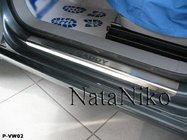 Volkswagen Caddy 2004–2010 Nerezové kryty prahů dveří Natanika Standard (4 ks) fotografie 3