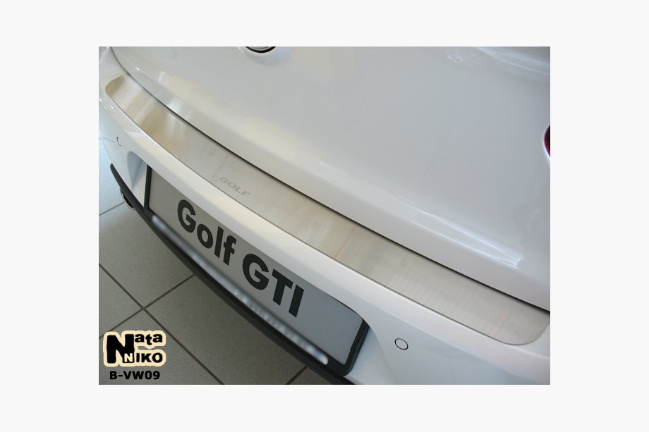 Volkswagen Golf 6 2008–2014 Ochranná lišta zadního nárazníku Nathaniko (nerez) Hatchback Image