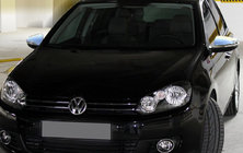 Volkswagen Touran 2010–2015 Chromové kryty zpětných zrcátek (2 ks, nerez) OmsaLine – italská nerezová ocel fotografie 2
