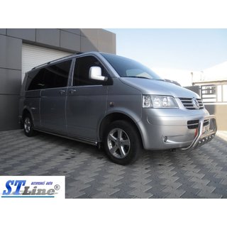 Přední ochranný rám WT003 (nerez) Volkswagen T5 Caravelle 2004–2010 fotografie 3