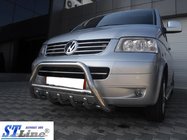 Volkswagen T5 Caravelle 2004–2010 Přední ochranný rám WT003 (nerez) 60 mm, s nápisem fotografie 9
