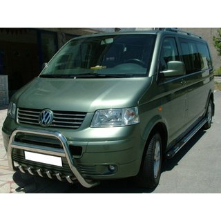 Přední ochranný rám WT003 (nerez) Volkswagen T5 Transporter 2003–2010 fotografie 4