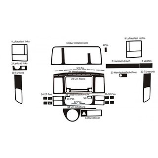 Kryty palubní desky Volkswagen T5 2010–2015 fotografie 2
