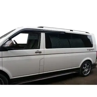 Střešní ližiny CROWN (matná šedá) Volkswagen T5 2010–2015 fotografie 2