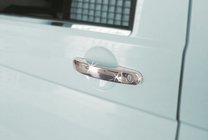 Volkswagen T5 Caravelle 2004–2010 Nerezové kryty klik dveří Sada 3 ks. Carmos – turecká ocel fotografie 1