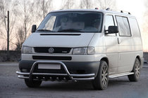 Volkswagen T4 Transporter 1990–2003 Přední ochranný rám WT003 Plus-2 (nerez) fotografie 1
