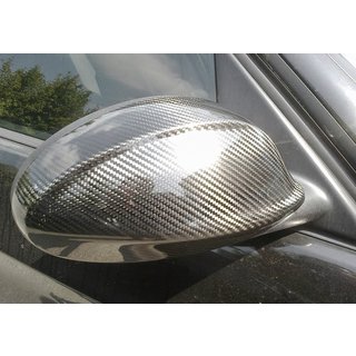 Kryty zrcátek 2005-2008 (2 ks, pravý karbon) BMW řady 3 E90/E91 2005–2011 fotografie 1