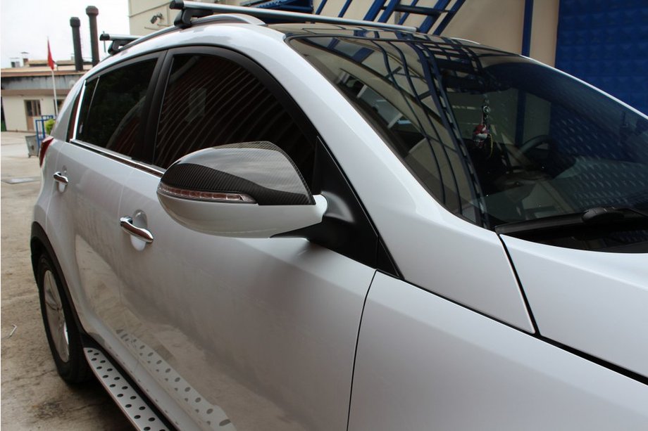 Kia Sportage 2010–2015 Kryty zrcátek (2 ks, karbon) Image