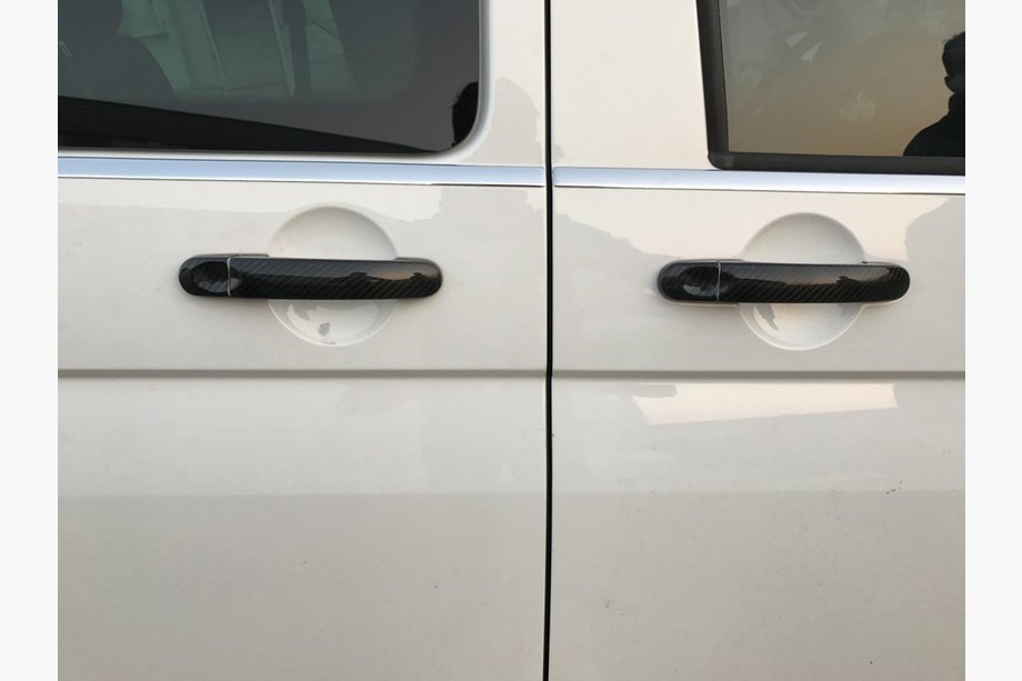 Volkswagen Touran 2003–2010 Kryty klik dveří (pravý karbon) Fotografie 5