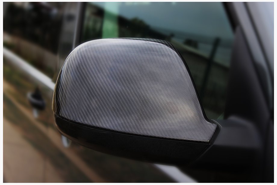 Volkswagen T6 2015–2024 Kryty zrcátek (2 ks, karbon) Pravý karbon Image