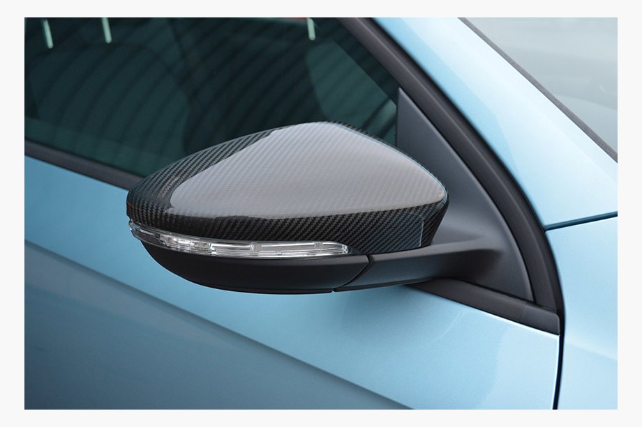 Volkswagen Beetle 2011–2015 Kryty vnějších zrcátek (2 ks, pravý karbon) Image