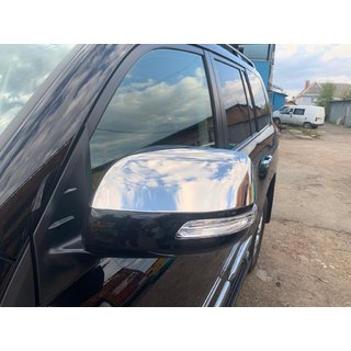 Chromové kryty zrcátek 2012↗ (2 ks, nerez) Toyota Land Cruiser 200 2007–2021 fotografie 2