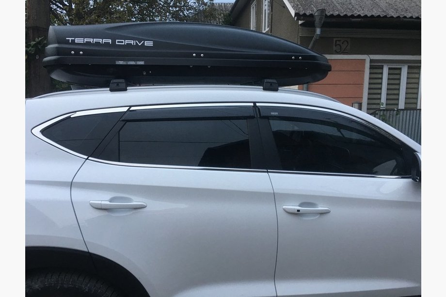 Hyundai Tucson TL 2016–2021 Ofuky oken s chromovou lištou (6 ks, Niken) Image