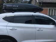 Hyundai Tucson TL 2016–2021 Ofuky oken s chromovou lištou (6 ks, Niken) fotografie 1