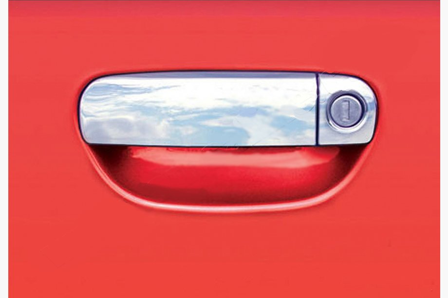 Audi A4 B6 2000–2004 Chromové kryty klik dveří (4 ks, nerez) Fotografie 4