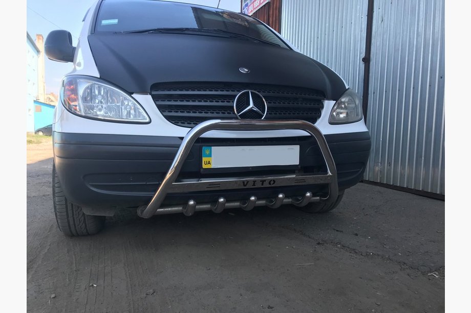 Mercedes Vito W639 2004–2014 Přední ochranný rám 60 mm (nerez) Image