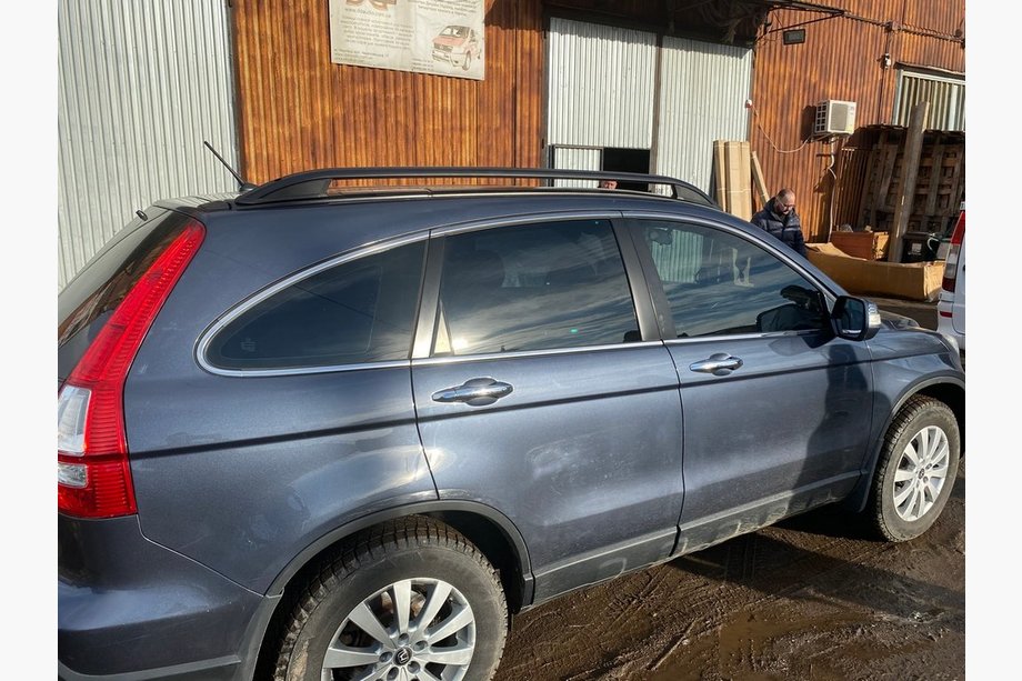 Honda CRV 2007–2011 Černé střešní ližiny (Crown) Fotografie 1