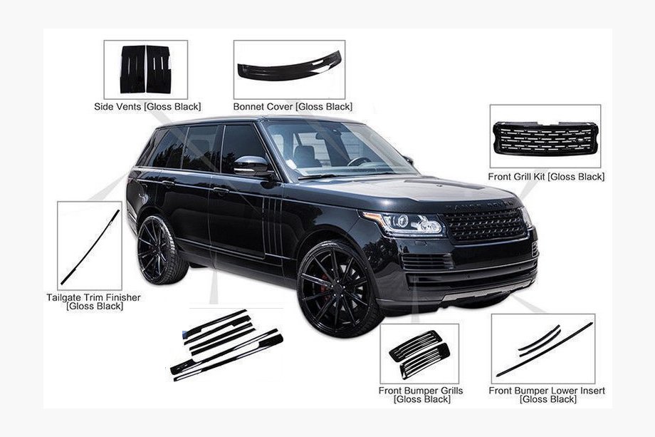 Range Rover IV L405 2013–2021 Sada body kitu 2013-2017 (Black Edition) Image
