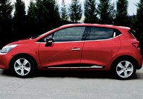 Renault Clio IV 2012–2019 Dveřní lišty s prolisem (4 ks, nerez) fotografie 1