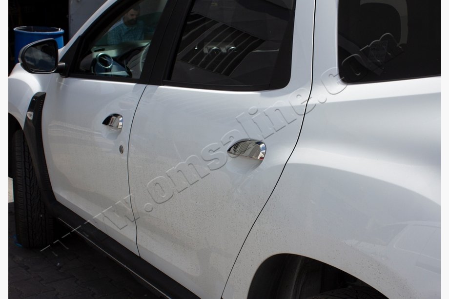 Renault Duster 2018–2024 Chromové kryty klik dveří (4 ks, nerez) OmsaLine – italská nerezová ocel Image