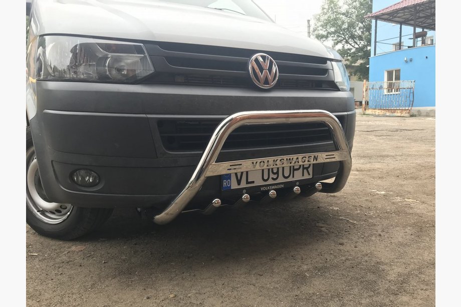 Volkswagen T5 2010–2015 Přední ochranný rám WT003 (nerez) Image