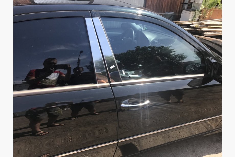 Mercedes E-class W211 2002–2009 Lišty sloupků dveří (6 ks, nerez) Fotografie 1