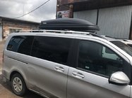Mercedes Vito/V-class W447 2014– Chromované střešní podélníky CAN – originální design (kovové nohy) fotografie 1