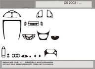 Citroen C-5 2008–2017 Akce! Kryty palubní desky (karbonový vzhled) fotografie 1