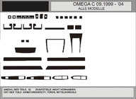Opel Omega B 1994–2003 AKCE! Dekorační lišty na palubní desku v hliníkovém vzhledu (1993-1999) fotografie 1