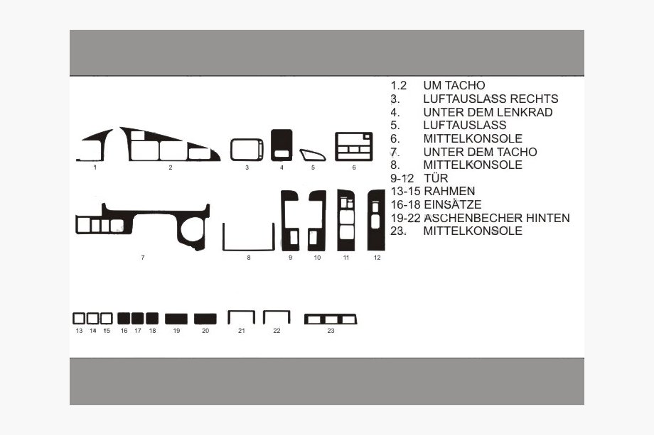 Toyota Land Cruiser 80 1990–1997 Akce! Kryty palubní desky (karbonový vzhled) Image