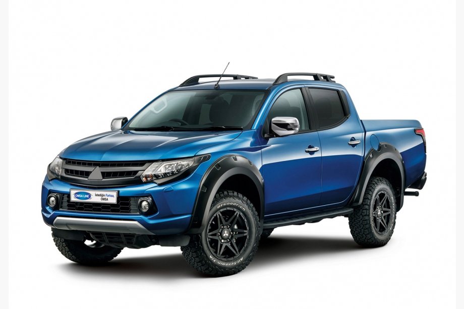 Mitsubishi L200 2015–2024 Střešní podélníky OmsaLine Sport (2 ks, černé) Image