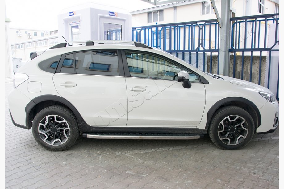 Subaru XV 2011–2017 Střešní podélníky OmsaLine Elegance (2 ks, šedé) Fotografie 1