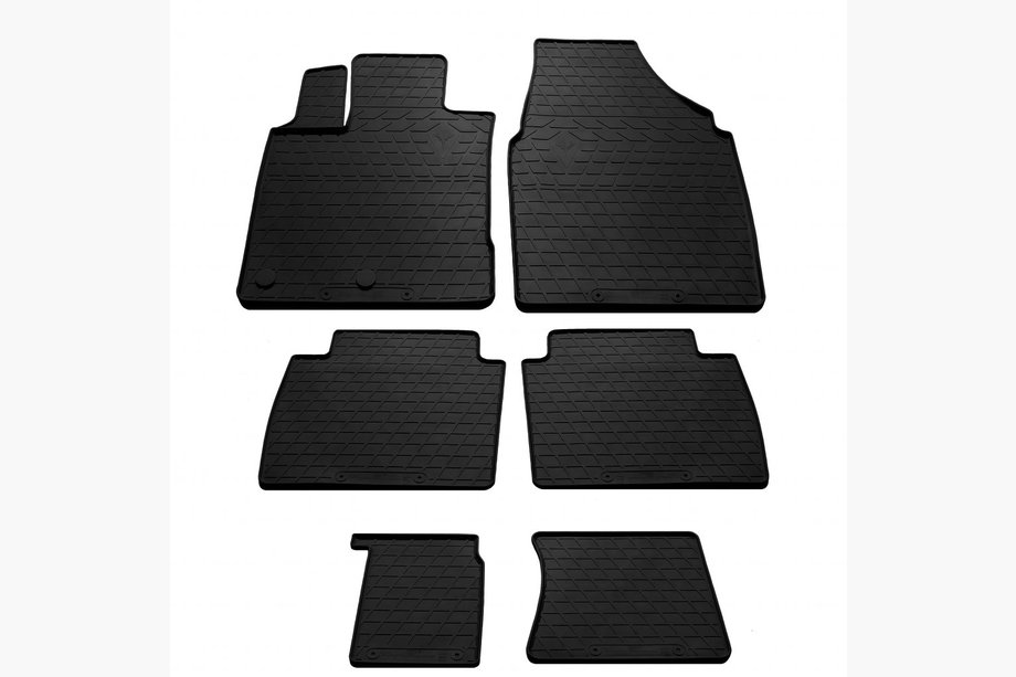 Nissan Qashqai 2007–2010 Gumové koberce do interiéru pro +2 (3 řady, Stingray Premium) Image