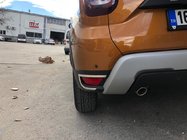Renault Duster 2018–2024 Nerezové kryty zadních odrazek, sada 2 ks OmsaLine – italská nerezová ocel fotografie 1