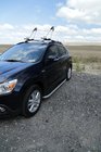 Mitsubishi Outlander 2006–2012 Boční prahy Tayga Grey (2 ks, hliník) fotografie 3