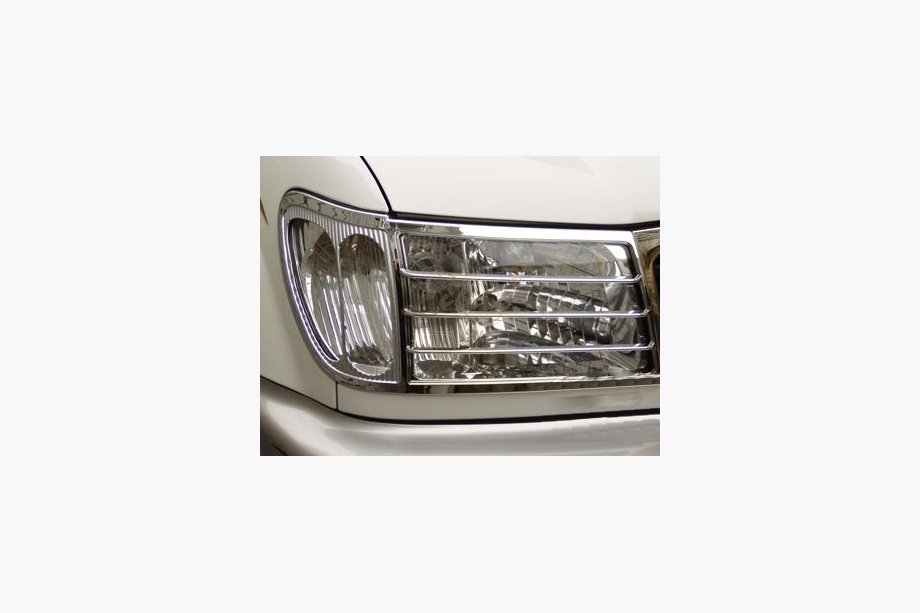 Toyota Land Cruiser 100 1998–2007 Chromové kryty světlometů V2 (2 ks, plast) Image