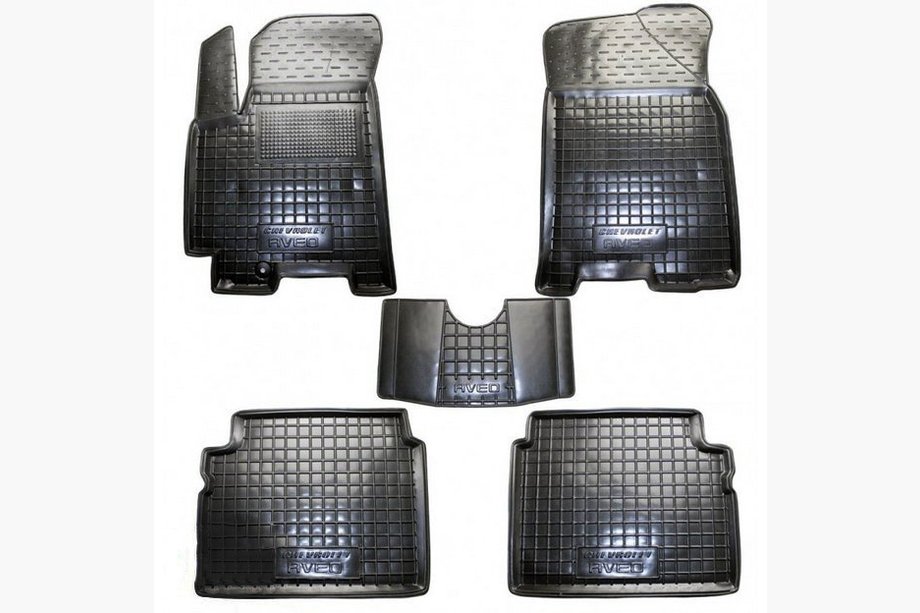 Chevrolet Aveo T250 2005–2011 Gumové autokoberce s vysokým okrajem (Autogumm) Image
