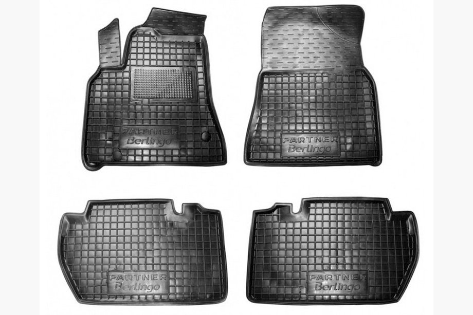 Citroen Berlingo 2008–2018 Gumové koberce do auta s vysokým okrajem 5 ks (Autogumm) Image