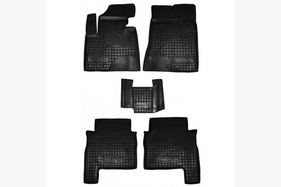 Hyundai Santa Fe 2 2006–2012 Gumové autokoberce s vysokým okrajem 2010-2012 (Autogumm) Fotografie 1